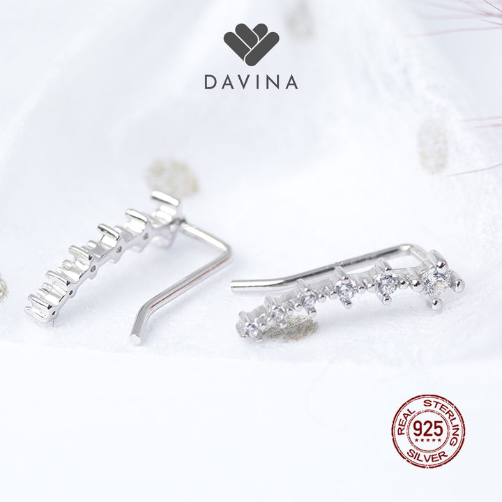 DAVINA Ladies Poppy Earrings Small Sterling Silver 925