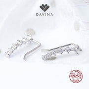 DAVINA Ladies Poppy Earrings Small Sterling Silver 925