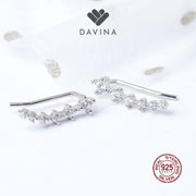 DAVINA Ladies Poppy Earrings Small Sterling Silver 925