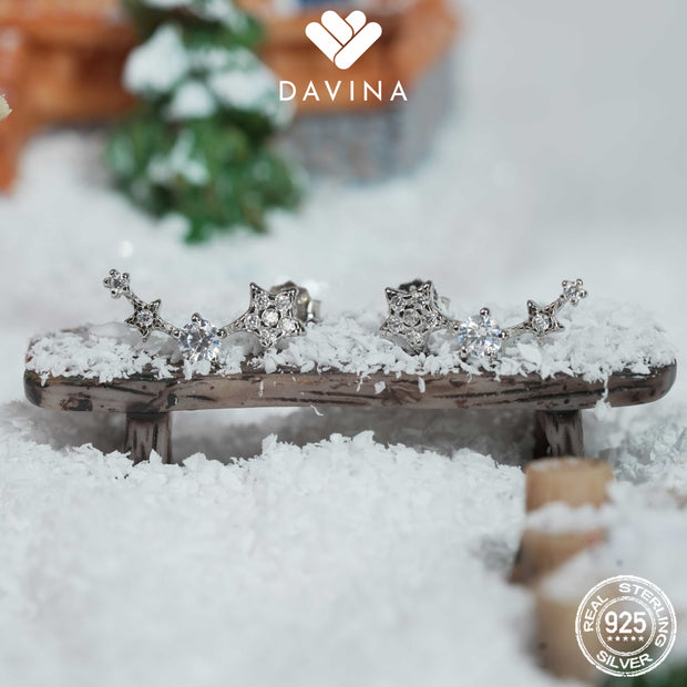 DAVINA Ladies Denices Earrings Sterling Silver 925