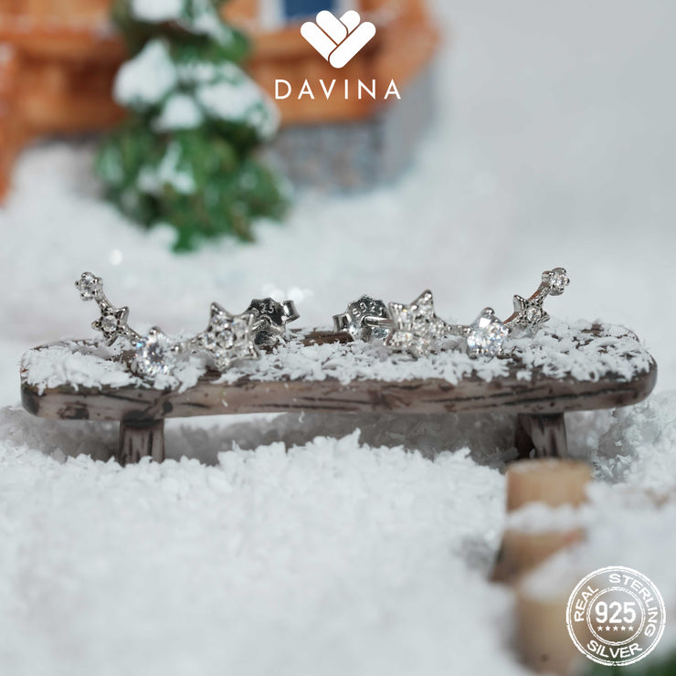 DAVINA Ladies Denices Earrings Sterling Silver 925