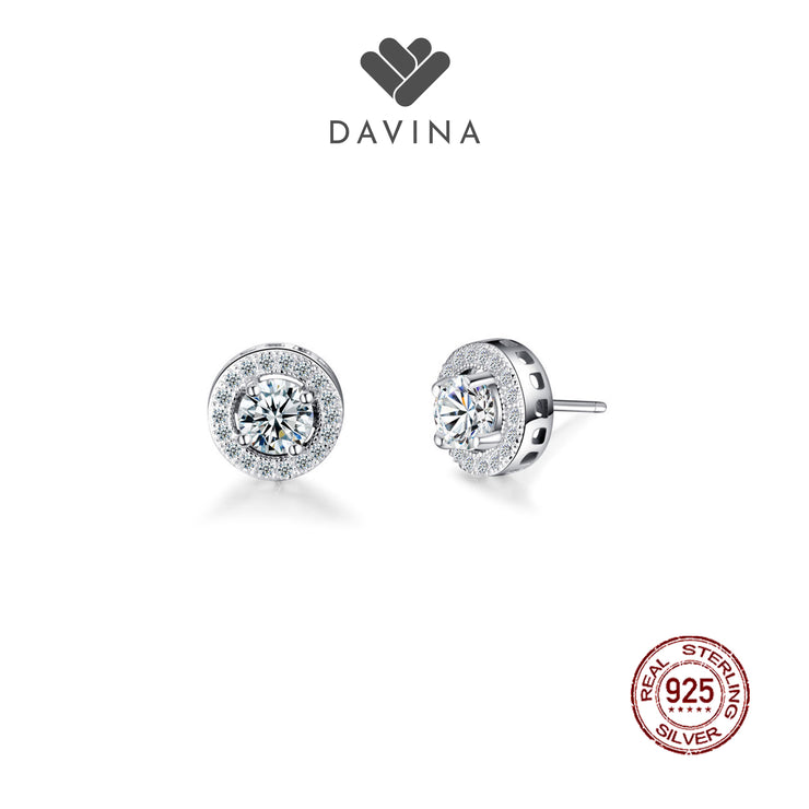 DAVINA Ladies Lux Earrings Sterling Silver 925