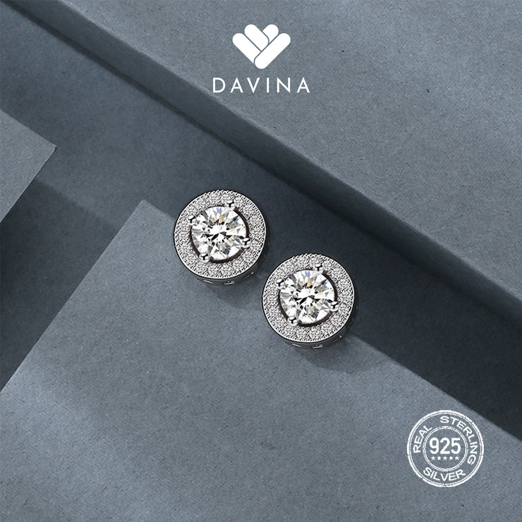 DAVINA Ladies Lux Earrings Sterling Silver 925