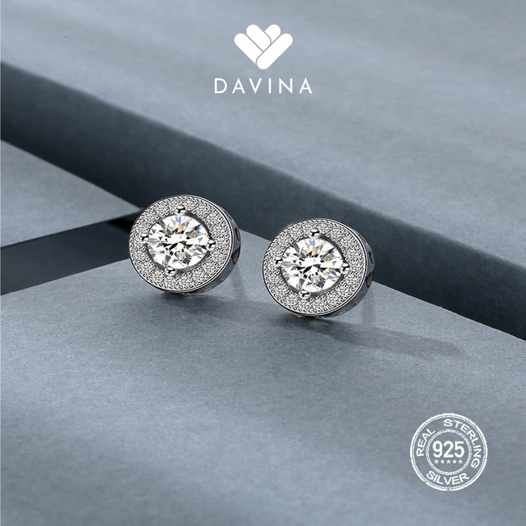 DAVINA Ladies Lux Earrings Sterling Silver 925