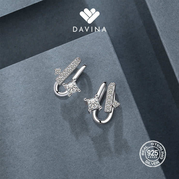 DAVINA Ladies Linda Earrings Sterling Silver 925