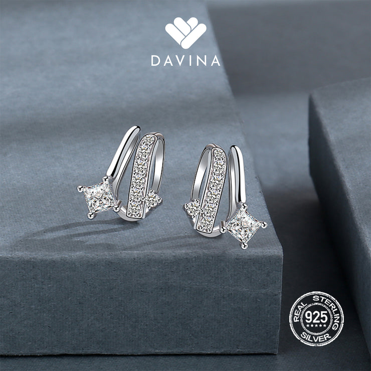 DAVINA Ladies Linda Earrings Sterling Silver 925