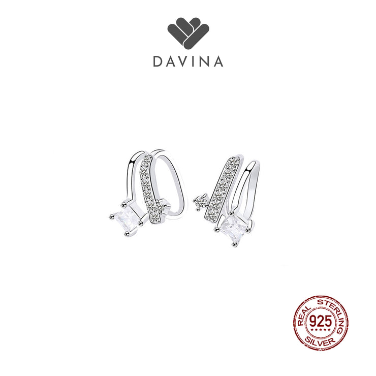 DAVINA Ladies Linda Earrings Sterling Silver 925