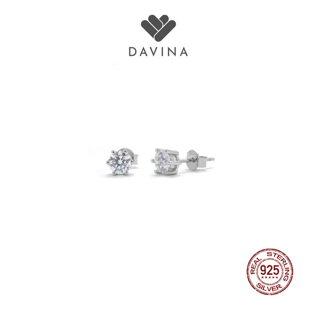 DAVINA Ladies Lucia Earrings Sterling Silver 925