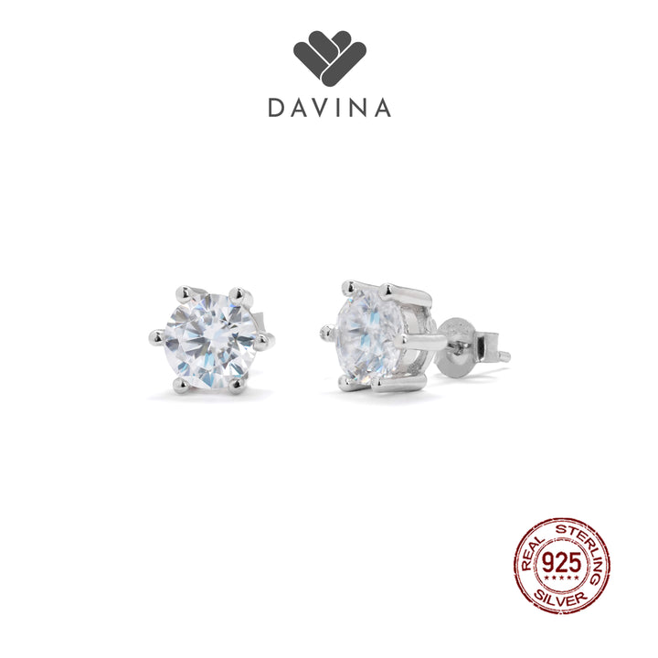 DAVINA Ladies Lucia Earrings Sterling Silver 925