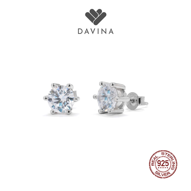 DAVINA Ladies Lucia Earrings Sterling Silver 925