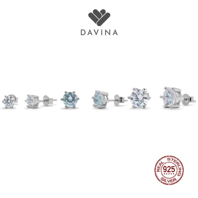 DAVINA Ladies Lucia Earrings Sterling Silver 925