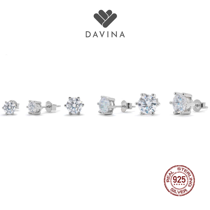DAVINA Ladies Lucia Earrings Sterling Silver 925