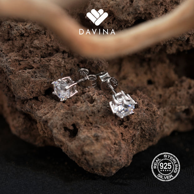 DAVINA Ladies Lucia Earrings Sterling Silver 925