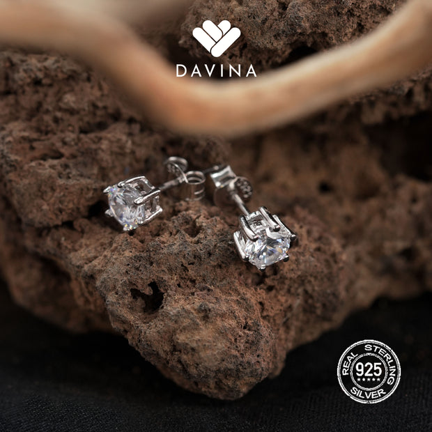 DAVINA Ladies Lucia Earrings Sterling Silver 925