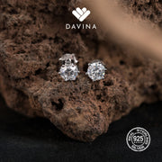 DAVINA Ladies Lucia Earrings Sterling Silver 925