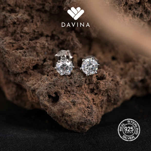 DAVINA Ladies Lucia Earrings Sterling Silver 925