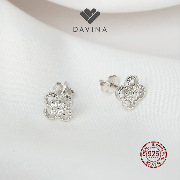 DAVINA Ladies Dianey Earrings Sterling Silver 925