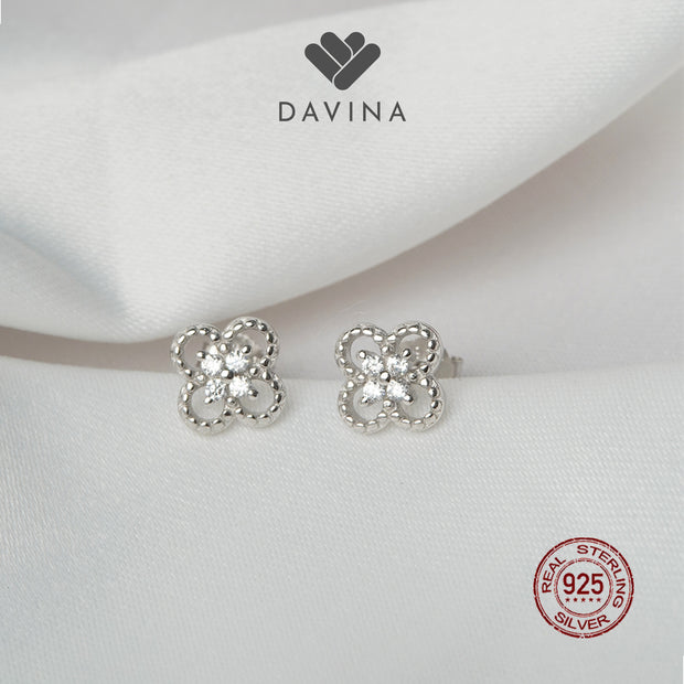 DAVINA Ladies Dianey Earrings Sterling Silver 925