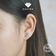 DAVINA Ladies Kyara Earrings Sterling Silver 925