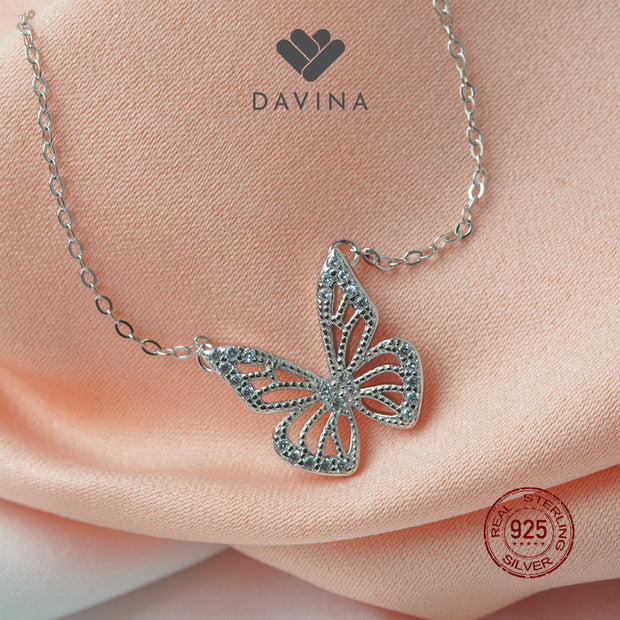 DAVINA Ladies Kyara Necklace Sterling Silver 925