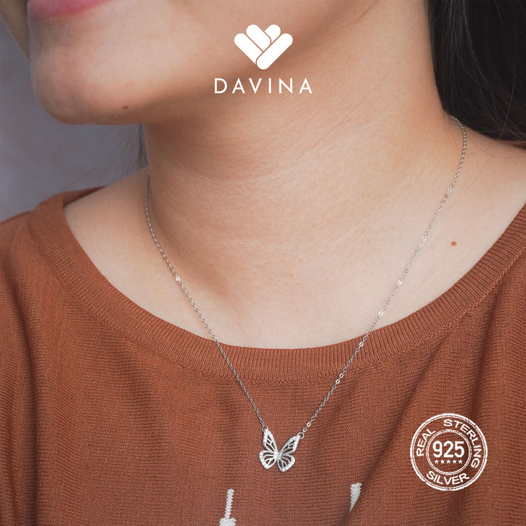 DAVINA Ladies Kyara Necklace Sterling Silver 925