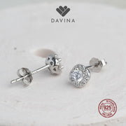 DAVINA Ladies Leilanie Earrings Sterling Silver 925