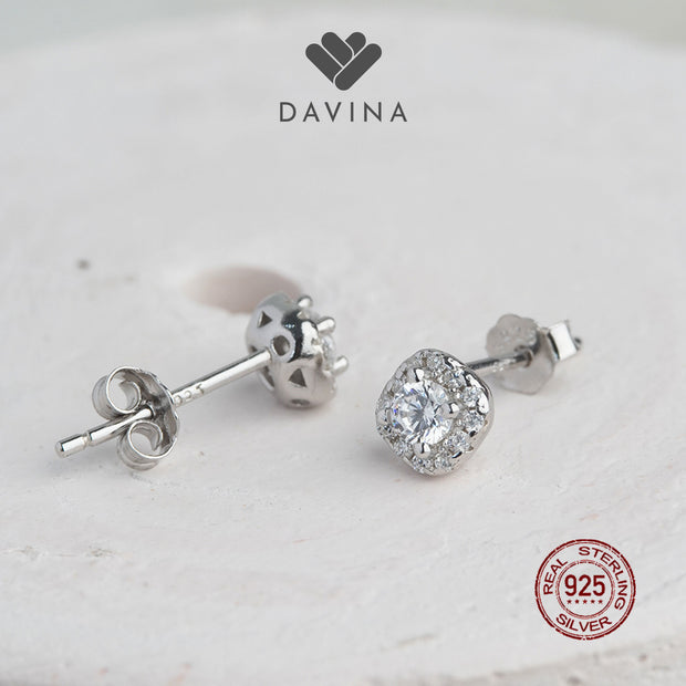 DAVINA Ladies Leilanie Earrings Sterling Silver 925