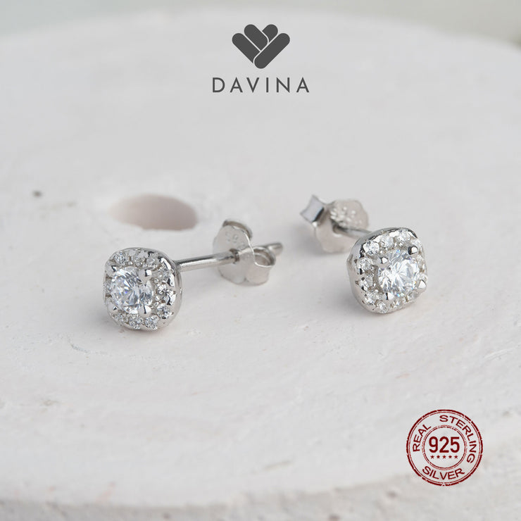 DAVINA Ladies Leilanie Earrings Sterling Silver 925