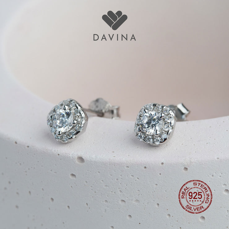 DAVINA Ladies Leilanie Earrings Sterling Silver 925