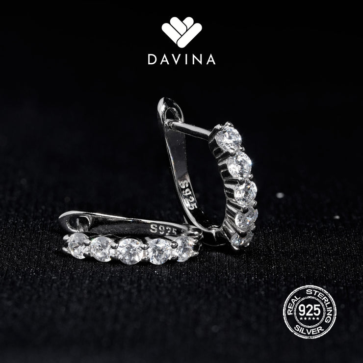 DAVINA Ladies Velen Earrings Sterling Silver 925