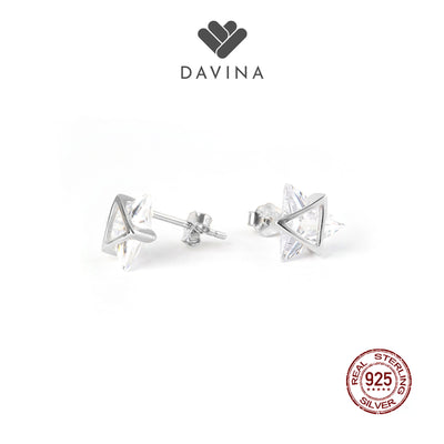 Davina Ladies Ruth Earrings Sterling Silver 925 Medium