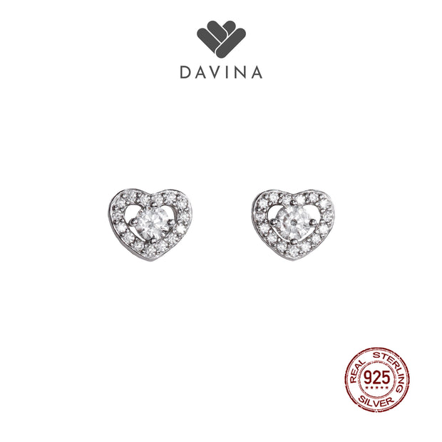 DAVINA Ladies Devana Earrings Silver Color S925