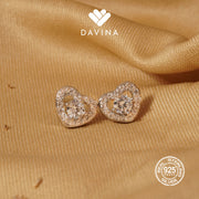 DAVINA Ladies Devana Earrings Silver Color S925
