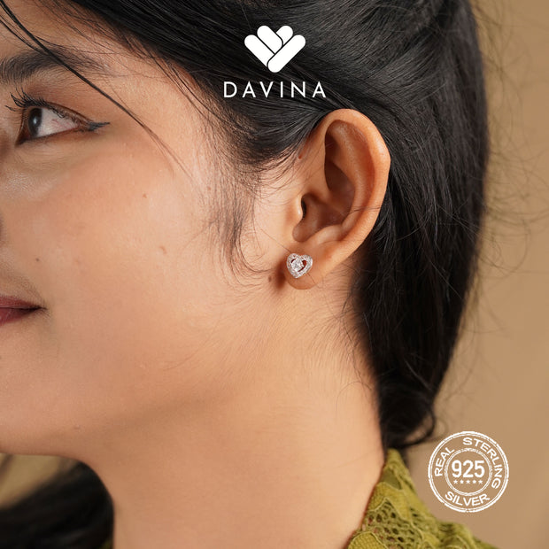 DAVINA Ladies Devana Earrings Silver Color S925
