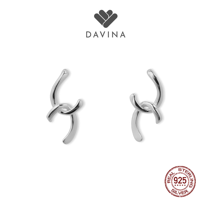DAVINA Ladies Corla Earrings Sterling Silver 925