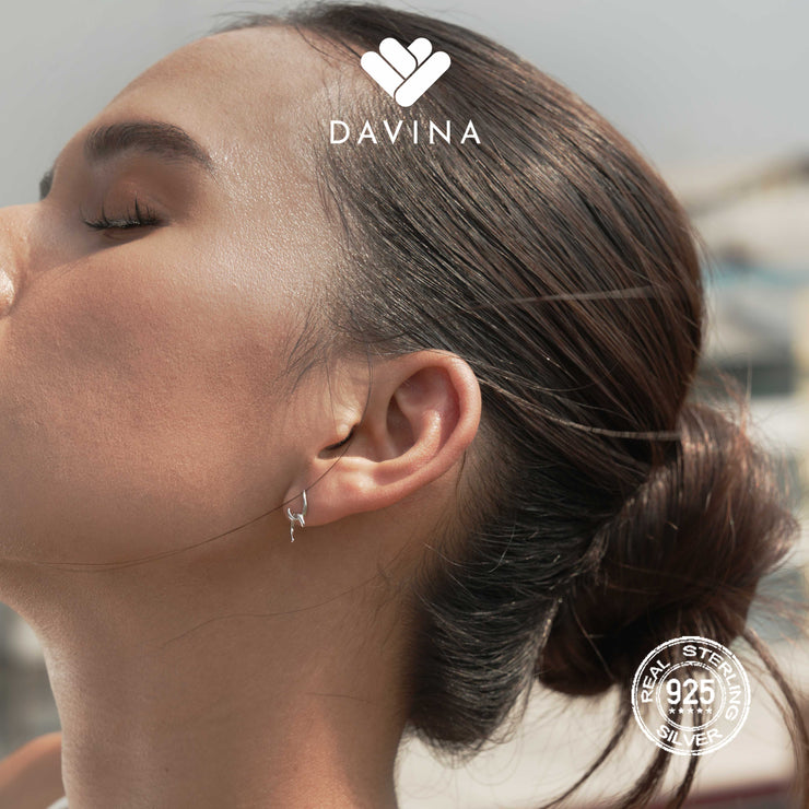 DAVINA Ladies Corla Earrings Sterling Silver 925