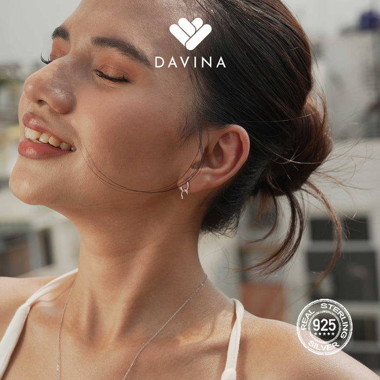 DAVINA Ladies Corla Earrings Sterling Silver 925