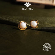 Davina Ladies Aqiella Earrings Gold Color S925