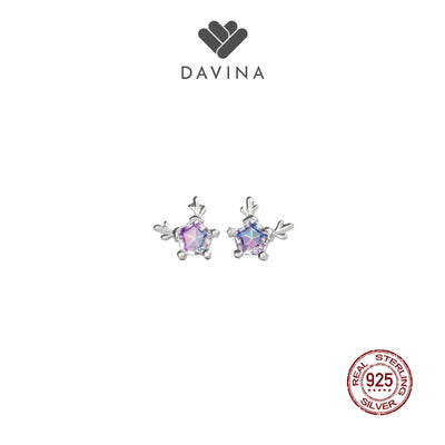 DAVINA Ladies Dyani Earrings Silver Color S925