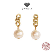 Davina Ladies Meg Earrings Gold Color S925