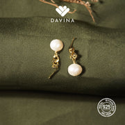 Davina Ladies Meg Earrings Gold Color S925