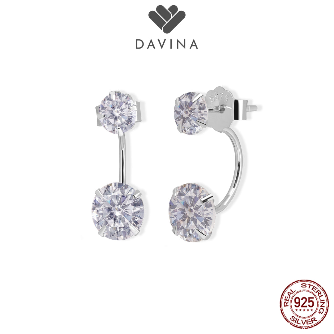 DAVINA Ladies Elewyn Earrings Sterling Silver 925