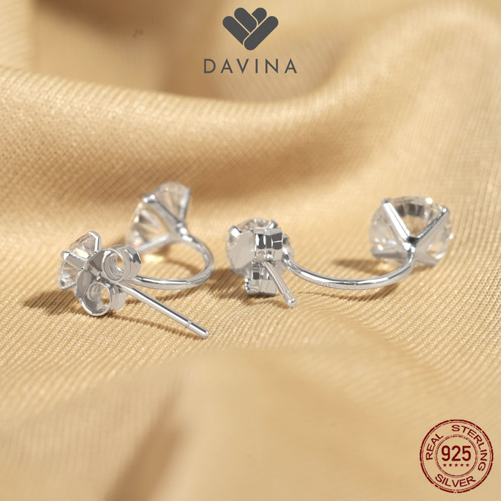 DAVINA Ladies Elewyn Earrings Sterling Silver 925