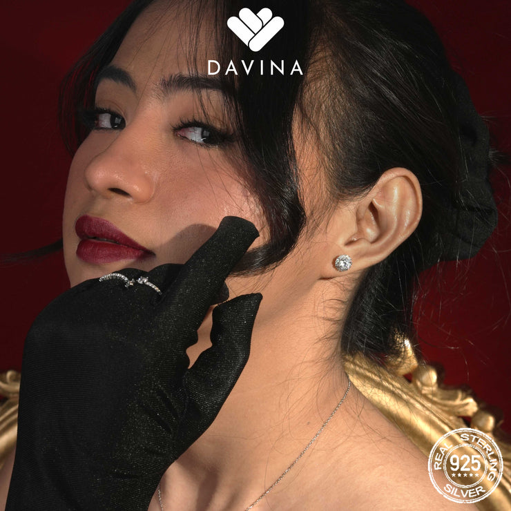 DAVINA Ladies Montana Earrings Sterling Silver 925