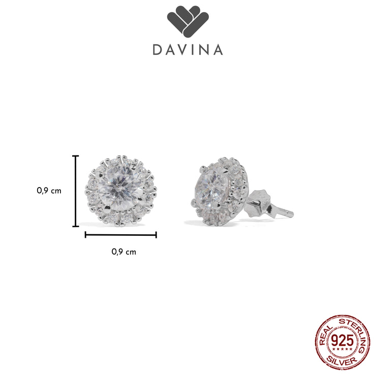 DAVINA Ladies Montana Earrings Sterling Silver 925