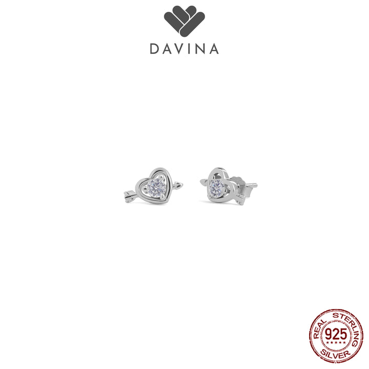 DAVINA Ladies Cupid Earrings Sterling Silver 925