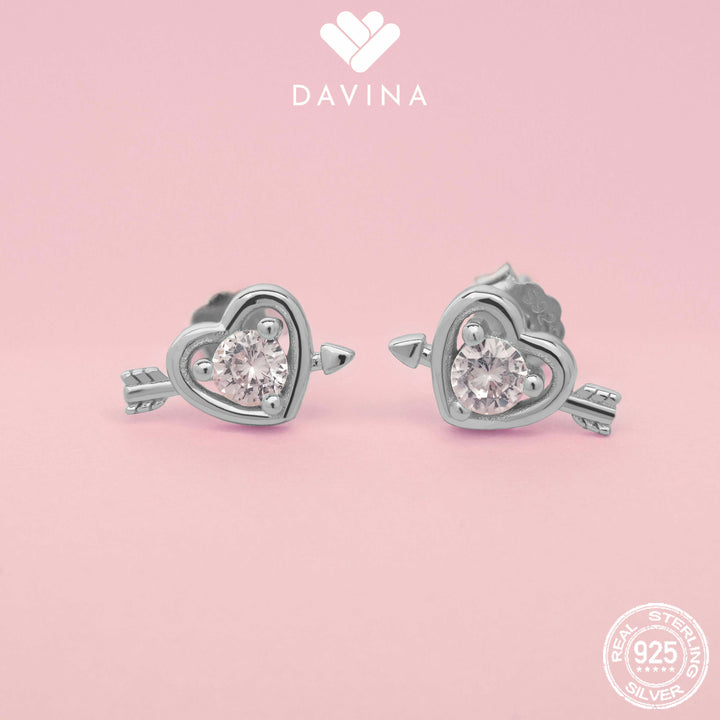 DAVINA Ladies Cupid Earrings Sterling Silver 925