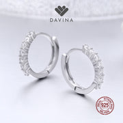 DAVINA Ladies Aurora Earrings Sterling Silver 925