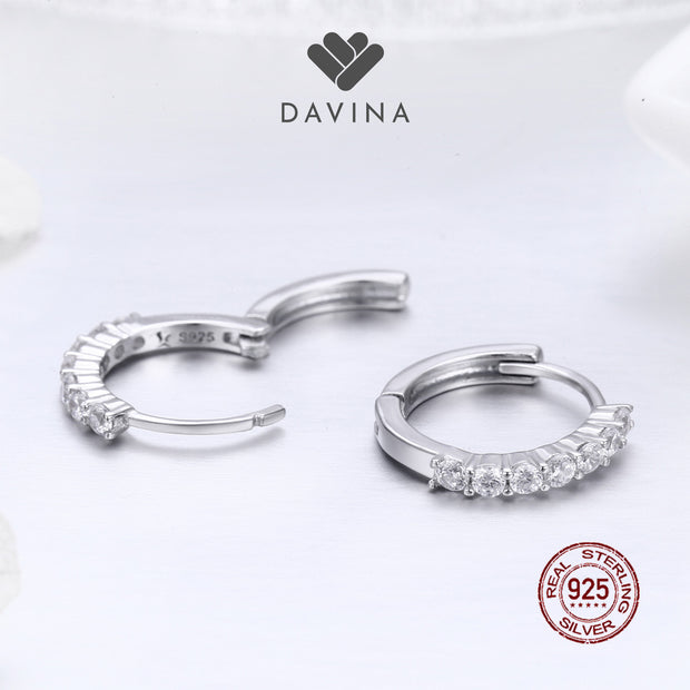 DAVINA Ladies Aurora Earrings Sterling Silver 925