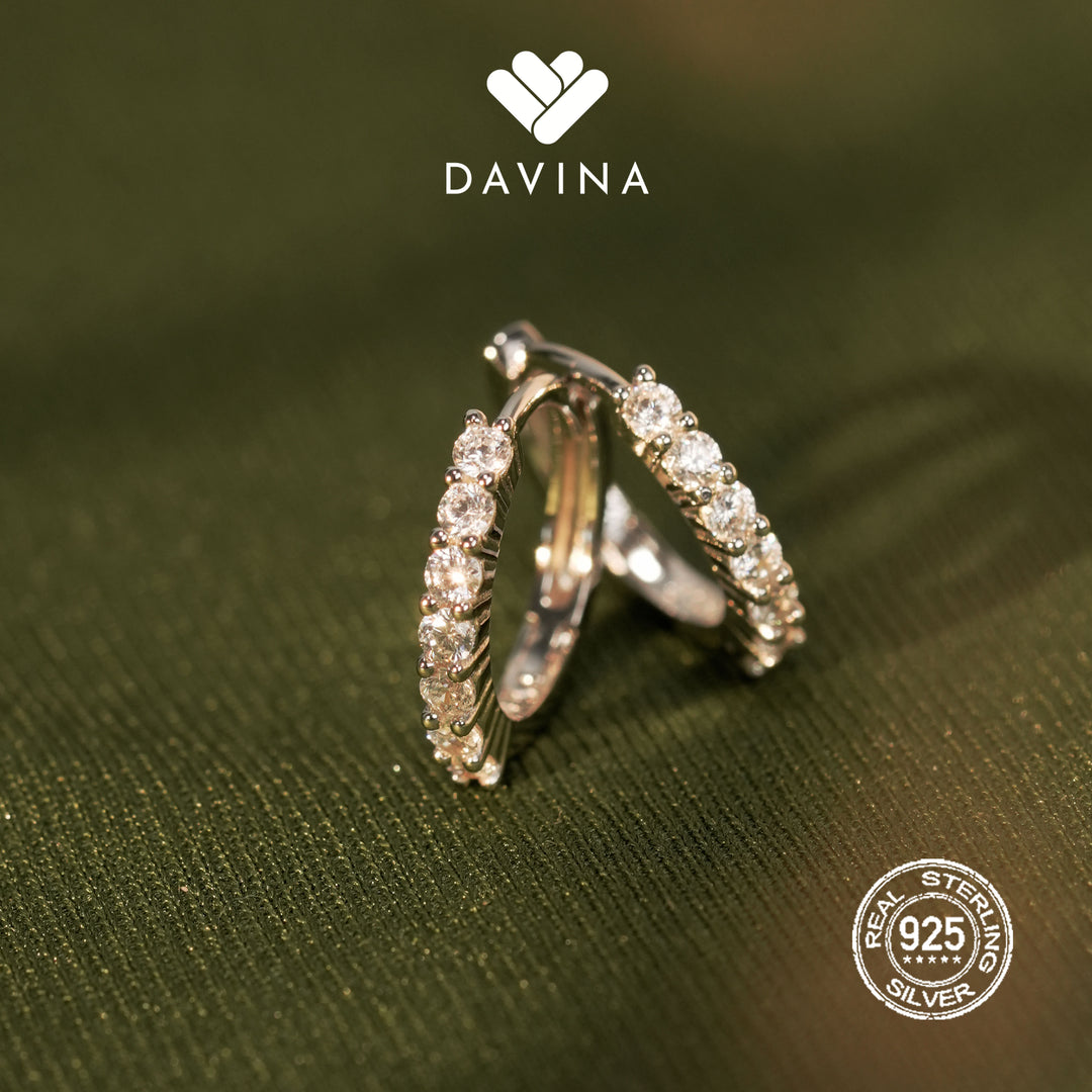 DAVINA Ladies Aurora Earrings Sterling Silver 925